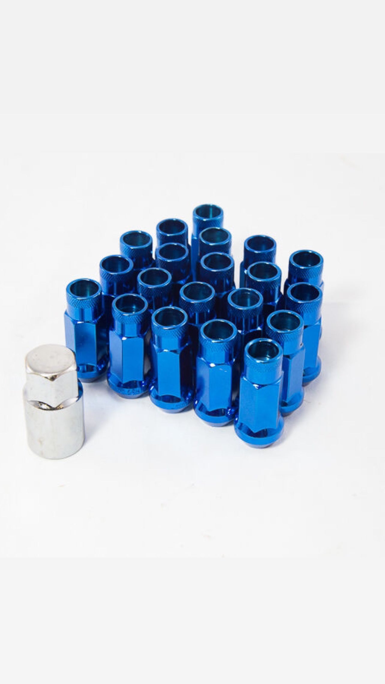 20 Spline Open Ended Lug Nuts 51mm 12x1.5 Fits Honda Mazda Acura Toyota