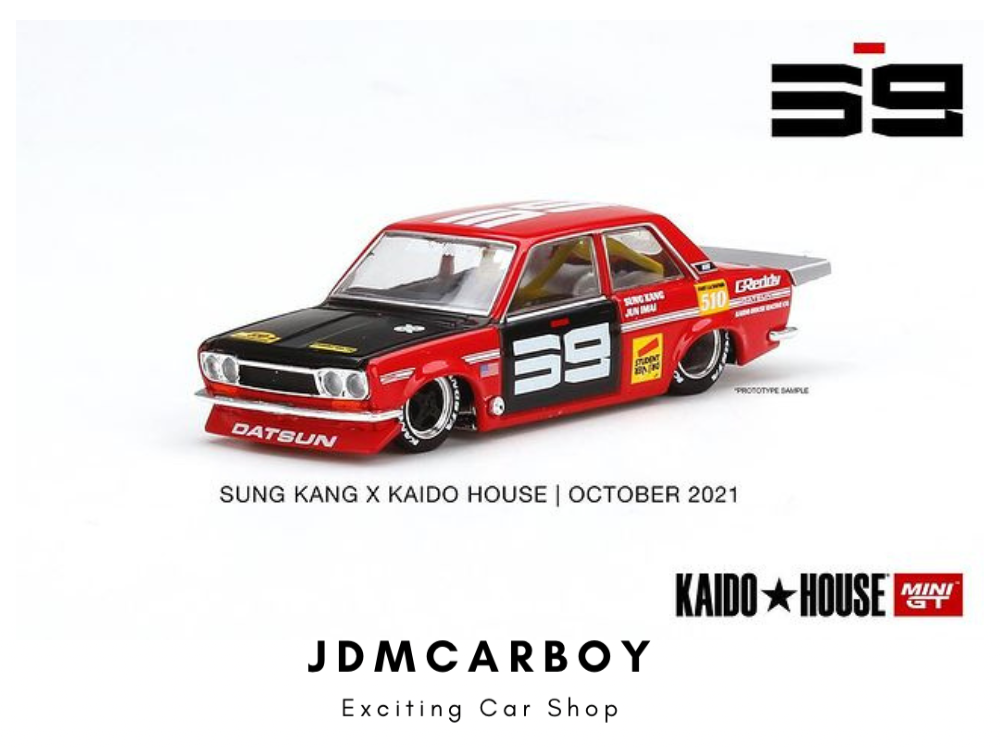 Kaido House Mini GT Datsun 510 Sung Kang Edition - Red 1:64 Scale | JDMCarboy