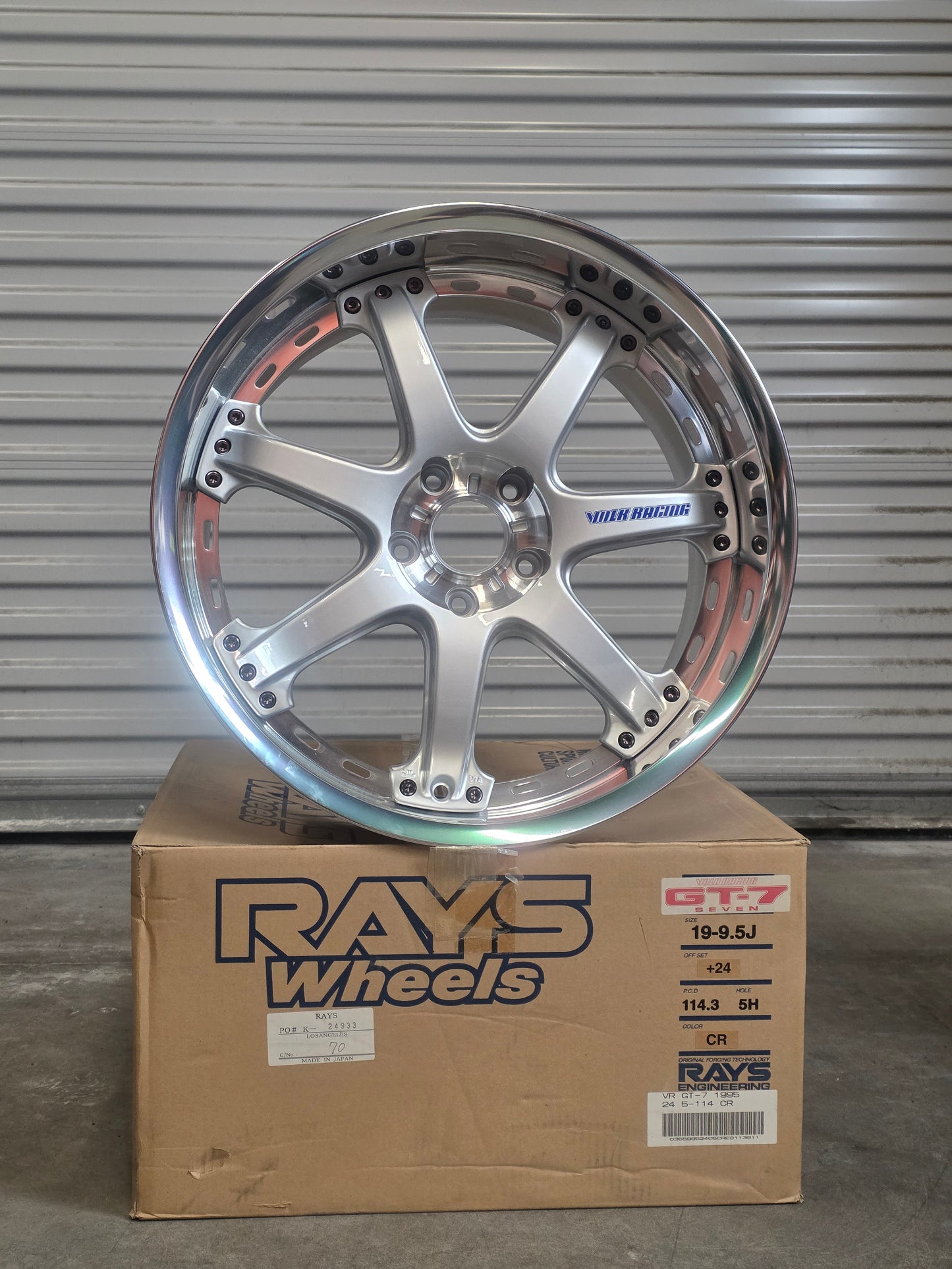 RAYS Volk Racing GT-7
19x9.5+24 5x114.3, Brand New 1 Wheel Only! Tokyo Drift