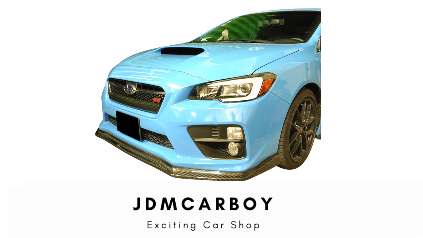 CS Style Carbon Fiber Front Bumper Lip Spoiler - 2015-2018 Subaru WRX STI Sedan | JDMCarboy