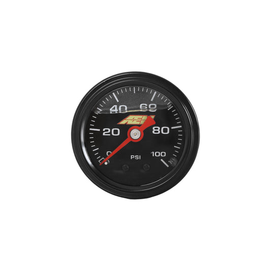 AEM 0-100 PSI Liquid-Filled Pressure Gauge (1/8th NPT) 30-2135-100