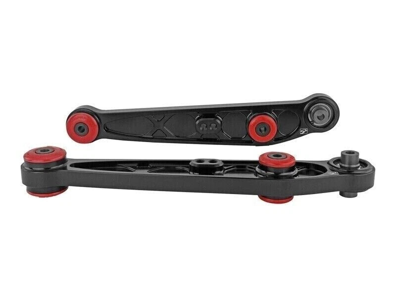 Skunk2 Alpha Series Rear Lower Control Arms for 89-95 Civic & 90-01 Integra (Pair, Black) S2-542-05-1195