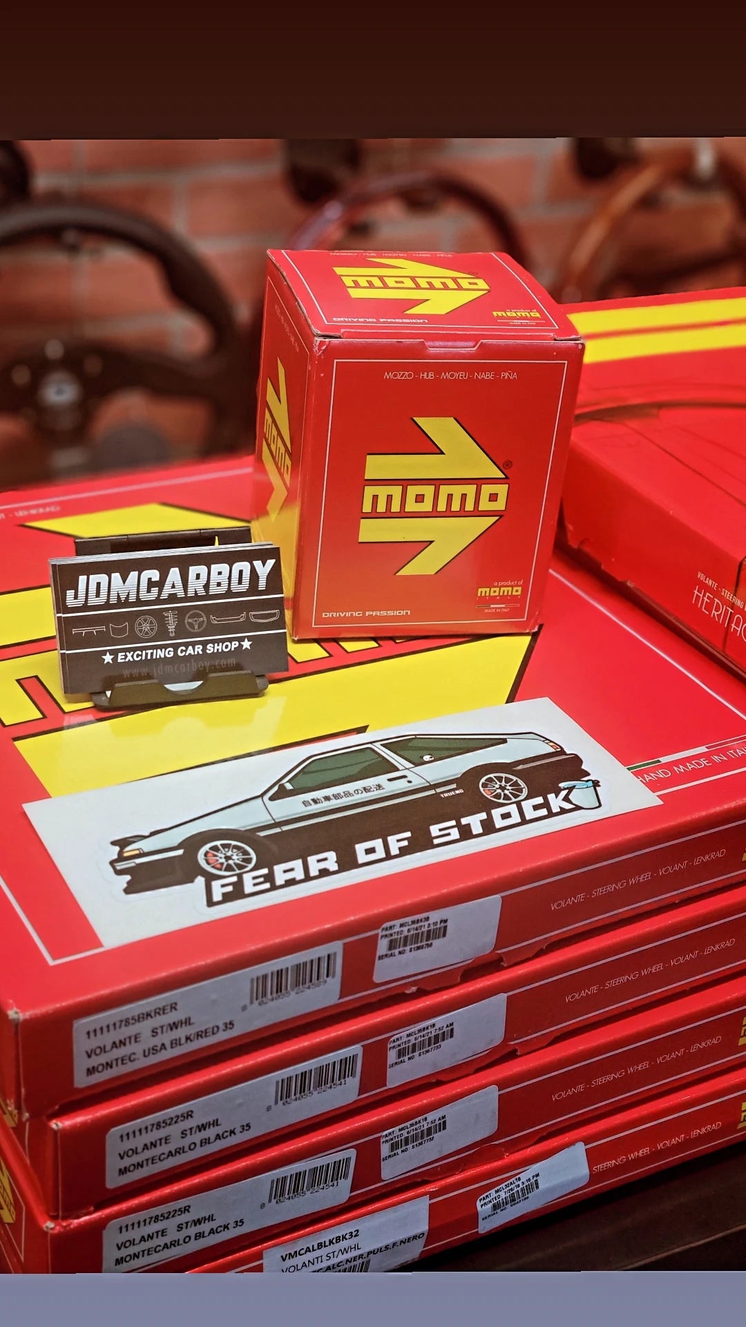 MOMO Montecarlo Steering Wheel 320mm / 350mm - Racing Leather Grip with Custom Colors | JDMCARBOY