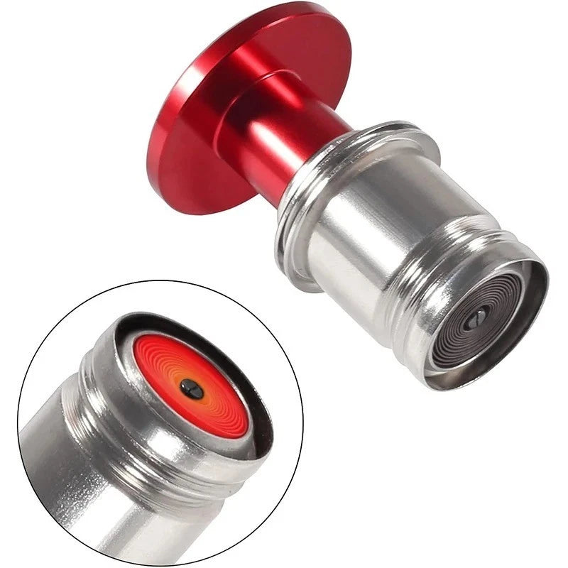 Fire Missile & Eject 12V Cigarette Lighter Push Button – Red Anodized Aluminum