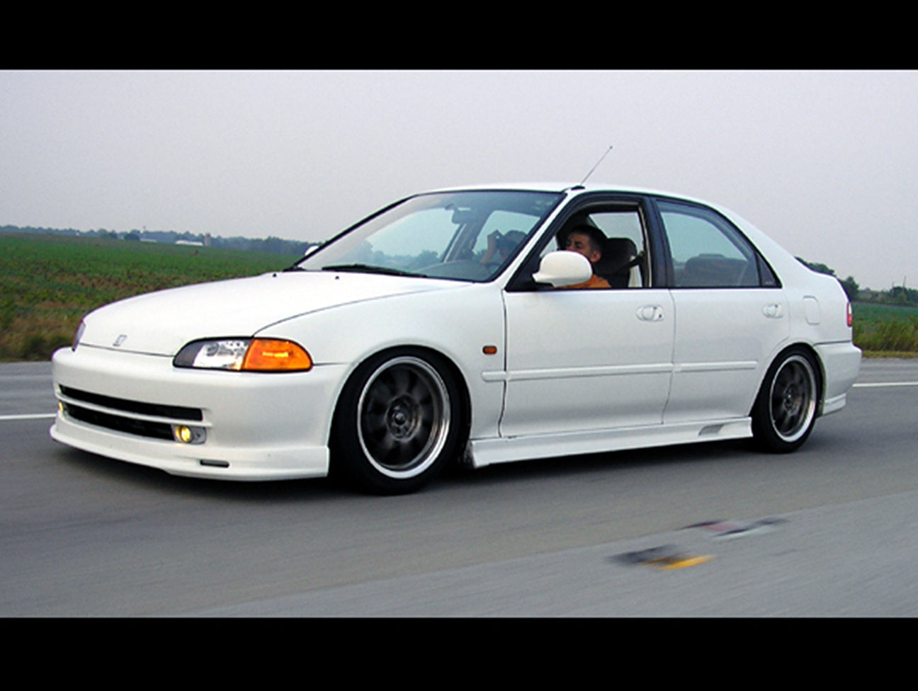 OEM Style Yellow Fog Light Kit - 1992-1995 Honda Civic Sedan (EG) | JDMCarboy