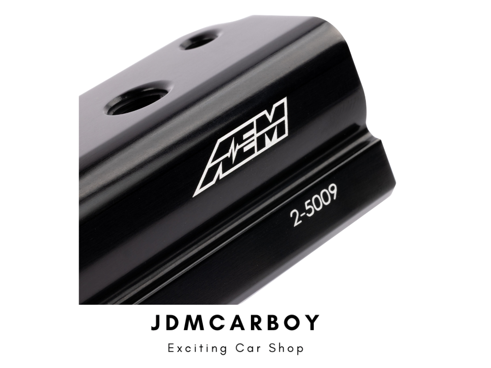 AEM Black High Volume Fuel Rail 88-95 Honda Civic D15 D16 | 25-108BK - JDM Tuner EF/EG Fuel Delivery Beast