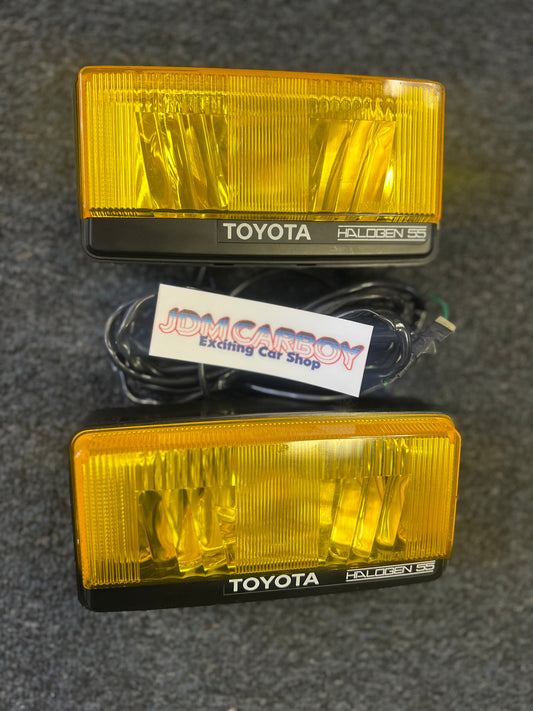 Toyota JDM OEM Yellow Foglights AE86 Corolla Trueno