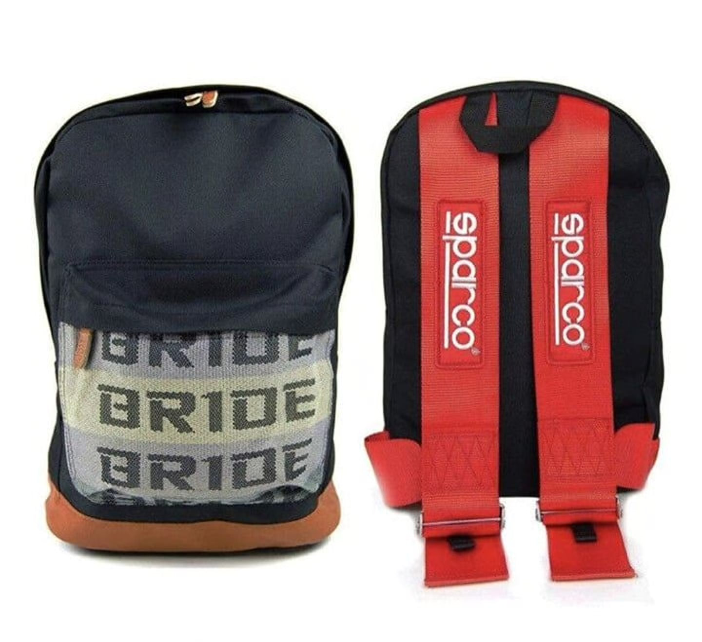 JDM BRIDE Takata Style Racing Harness Backpack - Green | Laptop + Tool Bag | JDMCarboy