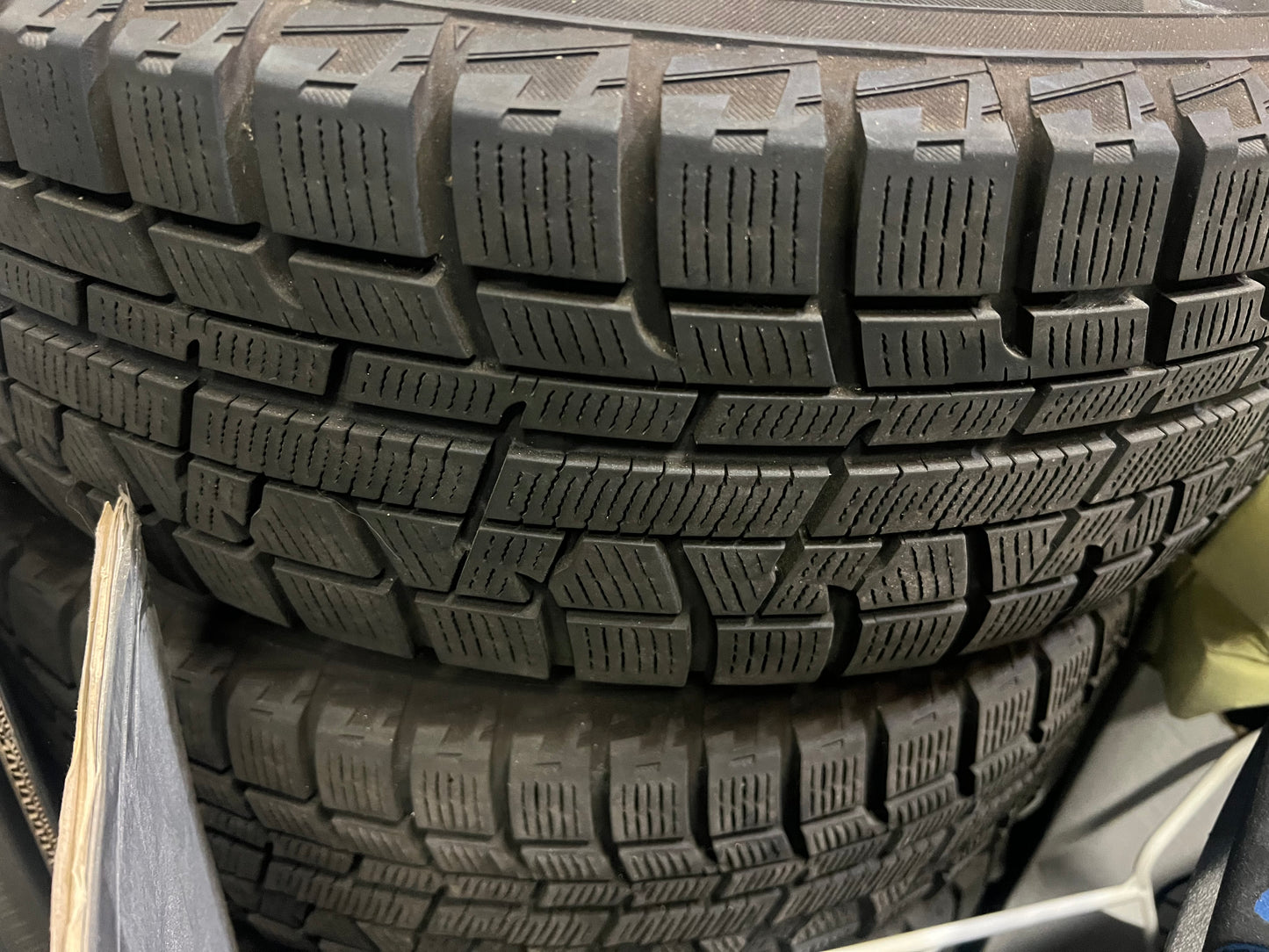 OEM Nissan Gloria Cedric Y33 Factory 15” Alloy Wheels 5x114.3 w/ Yokohama Ice Guard Tires - Set of 4