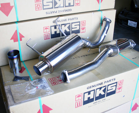 HKS 00-09 S2000 Hi Power Racing Version Exhaust w/ Ti Tip (SUS304 NO COATING)