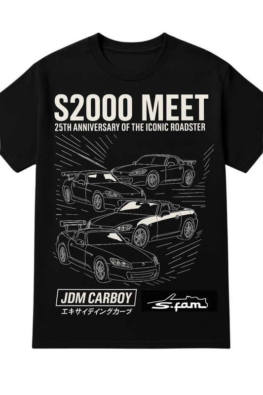 Honda S2000 25th Anniversary Shirt JDM Carboy x S-Fam