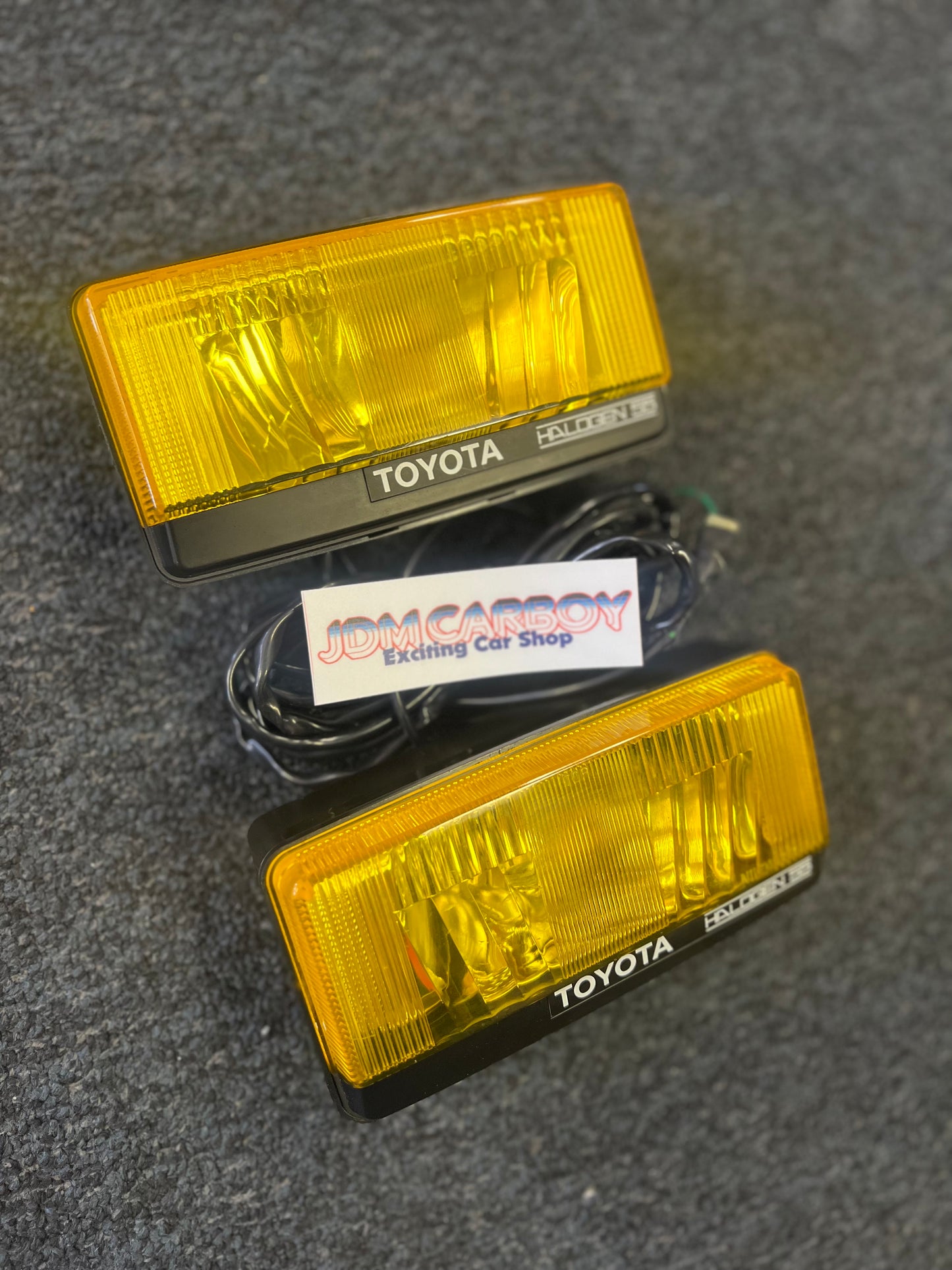 Toyota JDM OEM Yellow Foglights AE86 Corolla Trueno