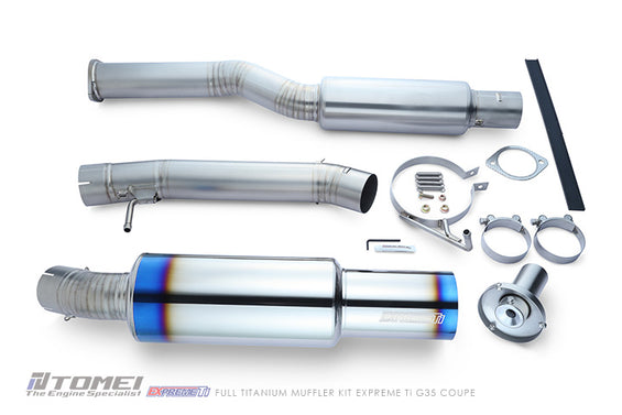 Tomei Full Titanium Muffler Kit | 2003-2007 Infiniti G35 Coupe (TB6090-NS04G)