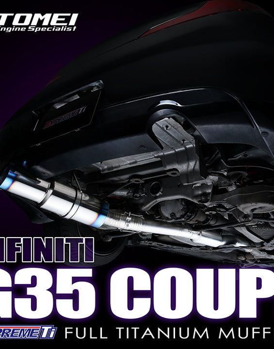 Tomei Full Titanium Muffler Kit | 2003-2007 Infiniti G35 Coupe (TB6090-NS04G)