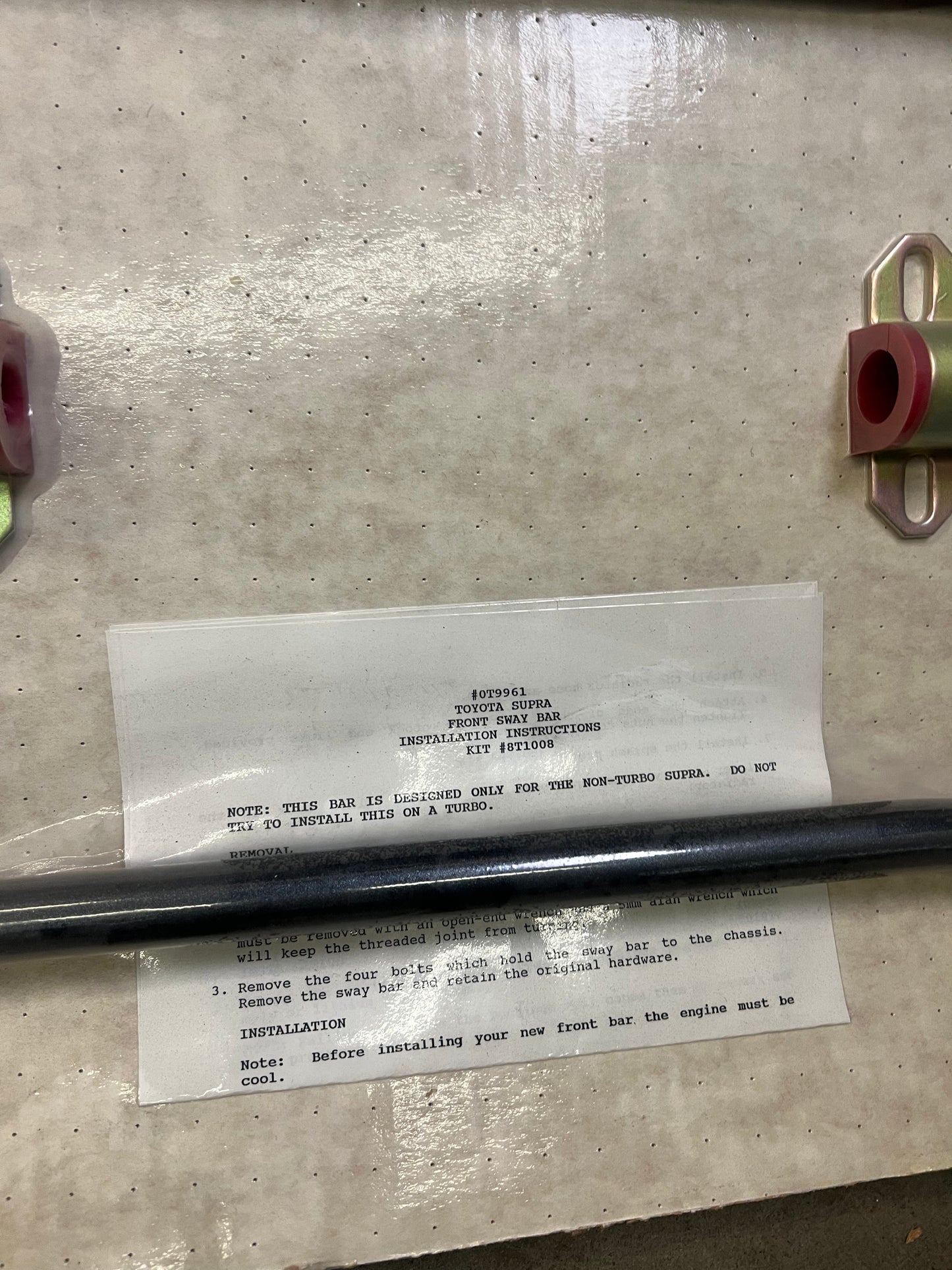 Tokico 8T1008 Sway Bar Kit – MK3 Toyota Supra A70 Non-Turbo – 019961