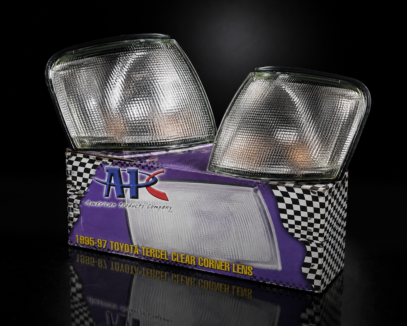 1995-1997 Toyota Tercel APC Clear Corner Lights 40.3130.CL RARE NOS