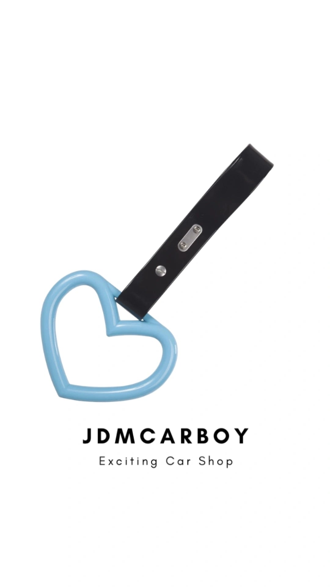 JDM Teal Heart TsuriKawa Ring Subway Train Bus Handle Strap - Drift Bosozoku Style | JDMCarboy