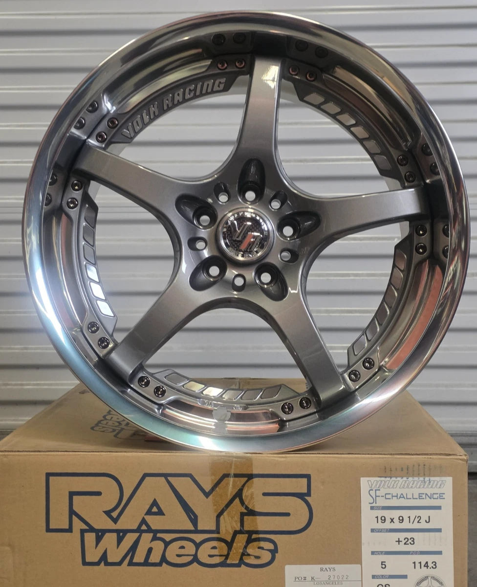 RAYS Volk Racing SF-Challenge wheel, 19x9.5 face detail