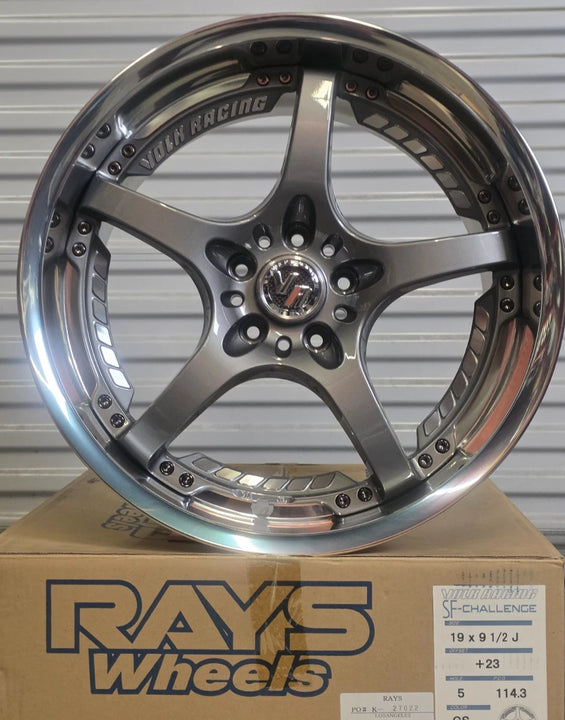 Volk Racing SF Challenge Wheel 19x9.5 5x114.3 +23 GS BNIB JDM RAYS 2007