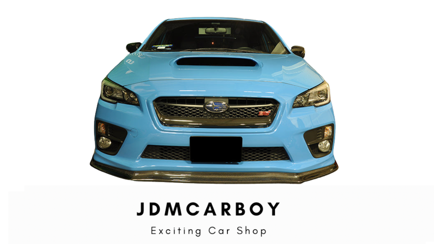 CS Style Carbon Fiber Front Bumper Lip Spoiler - 2015-2018 Subaru WRX STI Sedan | JDMCarboy