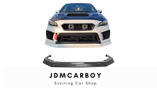 OI Style Carbon Fiber Front Bumper Lip Spoiler 3-Piece - 2015-2021 Subaru WRX / WRX STI | JDMCarboy