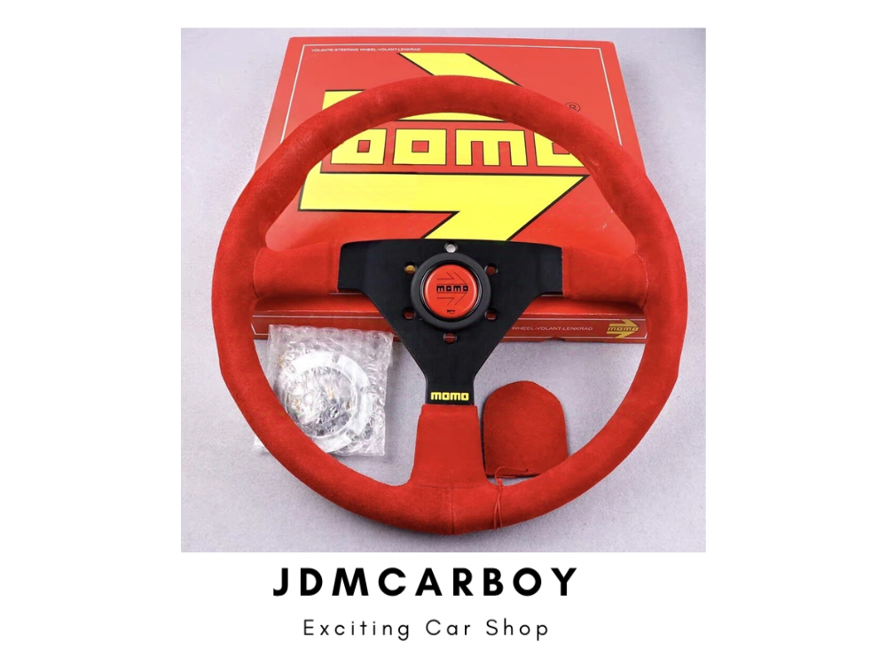 MOMO Corse 2.0 Suede Steering Wheel 350mm - Red | MO-VMCO2SRE351PR | JDMCarboy