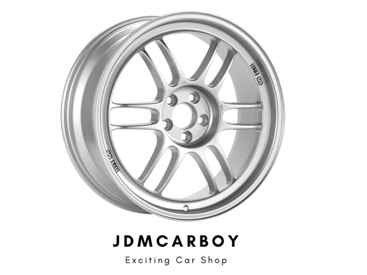 Enkei RPF1 14x7 Silver 4x100 | +19/+28 Offset JDM Wheels - Acty, 80s Civic/CRX, Miata