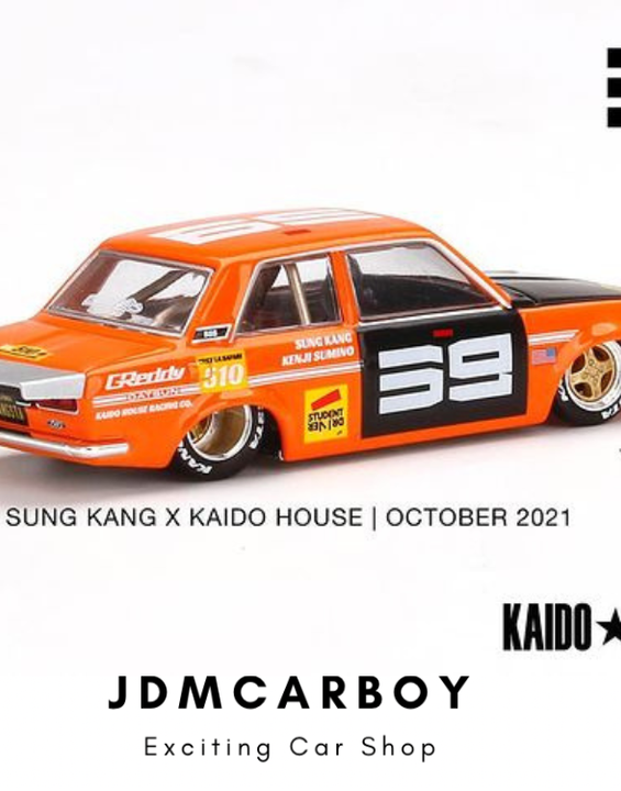 Kaido House Mini GT Datsun 510 Sung Kang Edition - Orange 1:64 Scale | JDMCarboy