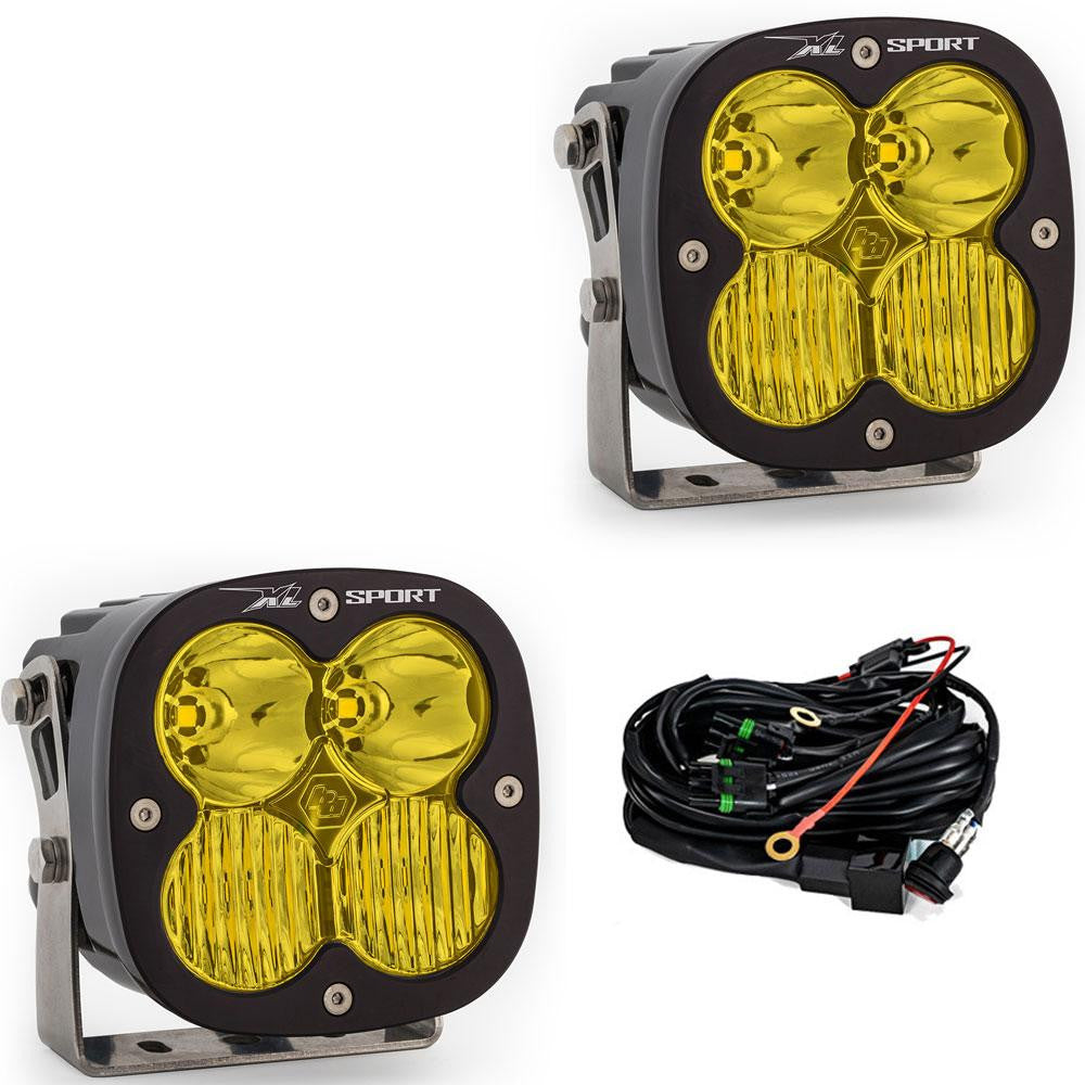 Baja Designs XL Sport LED Auxiliary Light Pair – Driving/Combo – Clear or Amber #567803 #567813
