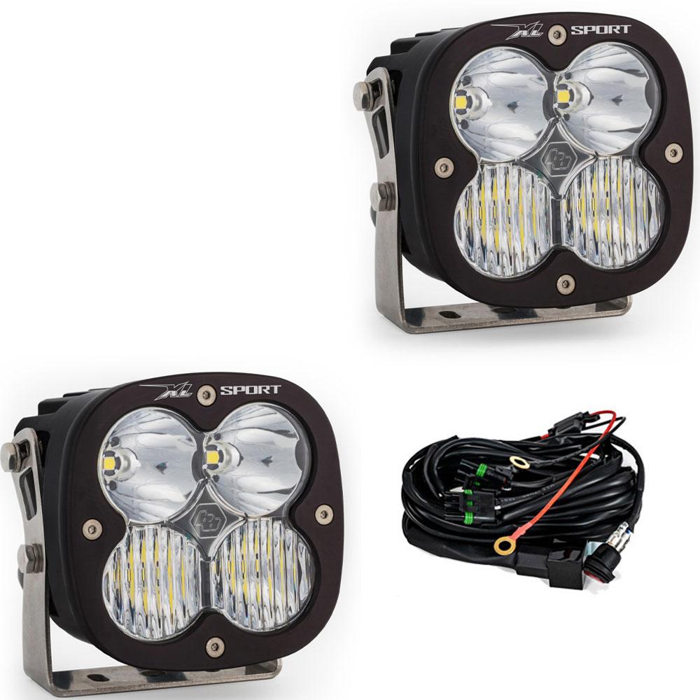 Baja Designs XL Sport LED Auxiliary Light Pair – Driving/Combo – Clear or Amber #567803 #567813