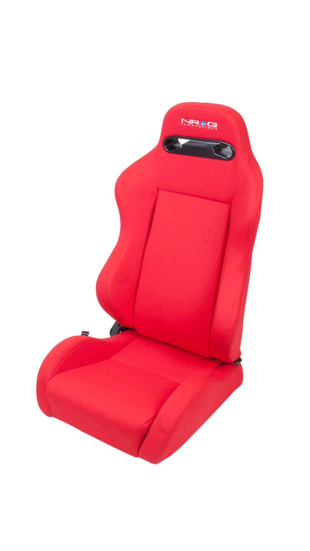 NRG Reclinable Racing Seats — Type-R Style, Pair (Cloth Black or Red)