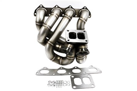 PLM Power Driven T4 Top Mount Turbo Manifold | Dual 44mm Wastegates | B16 B18 B20