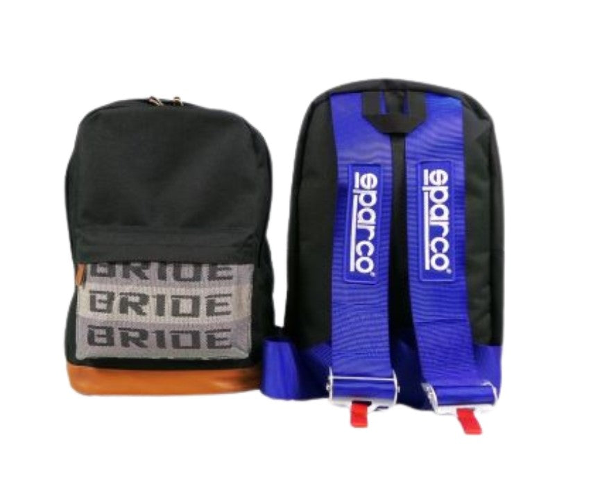 JDM BRIDE Takata Style Racing Harness Backpack - Green | Laptop + Tool Bag | JDMCarboy
