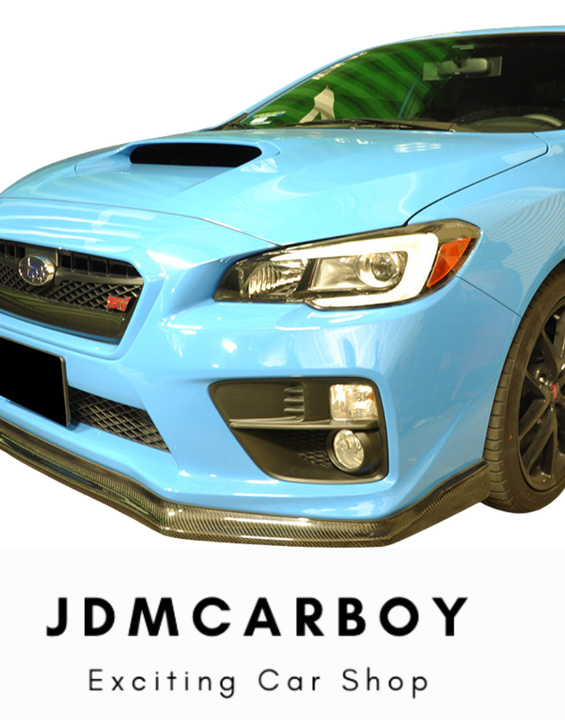 CS Style Carbon Fiber Front Bumper Lip Spoiler - 2015-2018 Subaru WRX STI Sedan | JDMCarboy