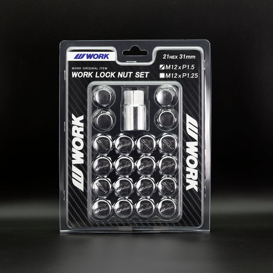 WORK Wheels WLN Closed End Lug Nuts M12 Chrome WLNM12x1.25C Set of 20