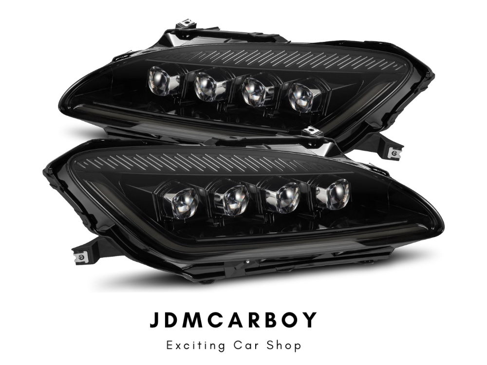 AlphaRex NOVA Series LED Projector Headlights Alpha-Black | 1999-2009 Honda S2000 AP1 / AP2
