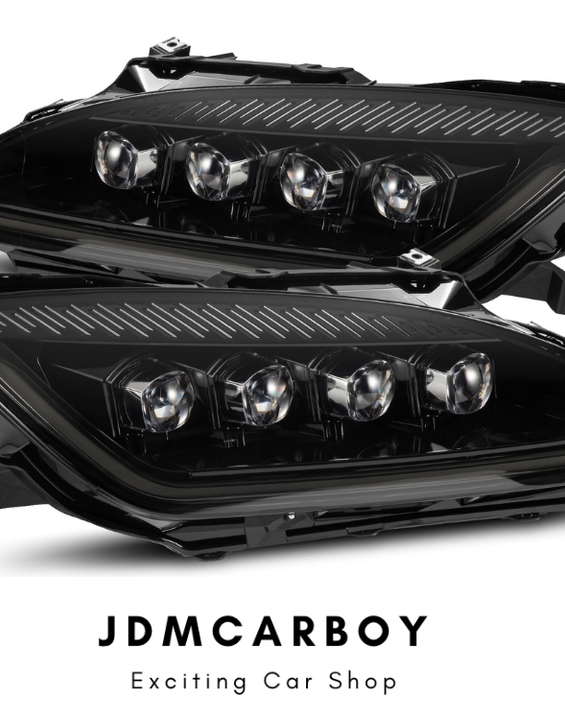 AlphaRex NOVA Series LED Projector Headlights Alpha-Black | 1999-2009 Honda S2000 AP1 / AP2
