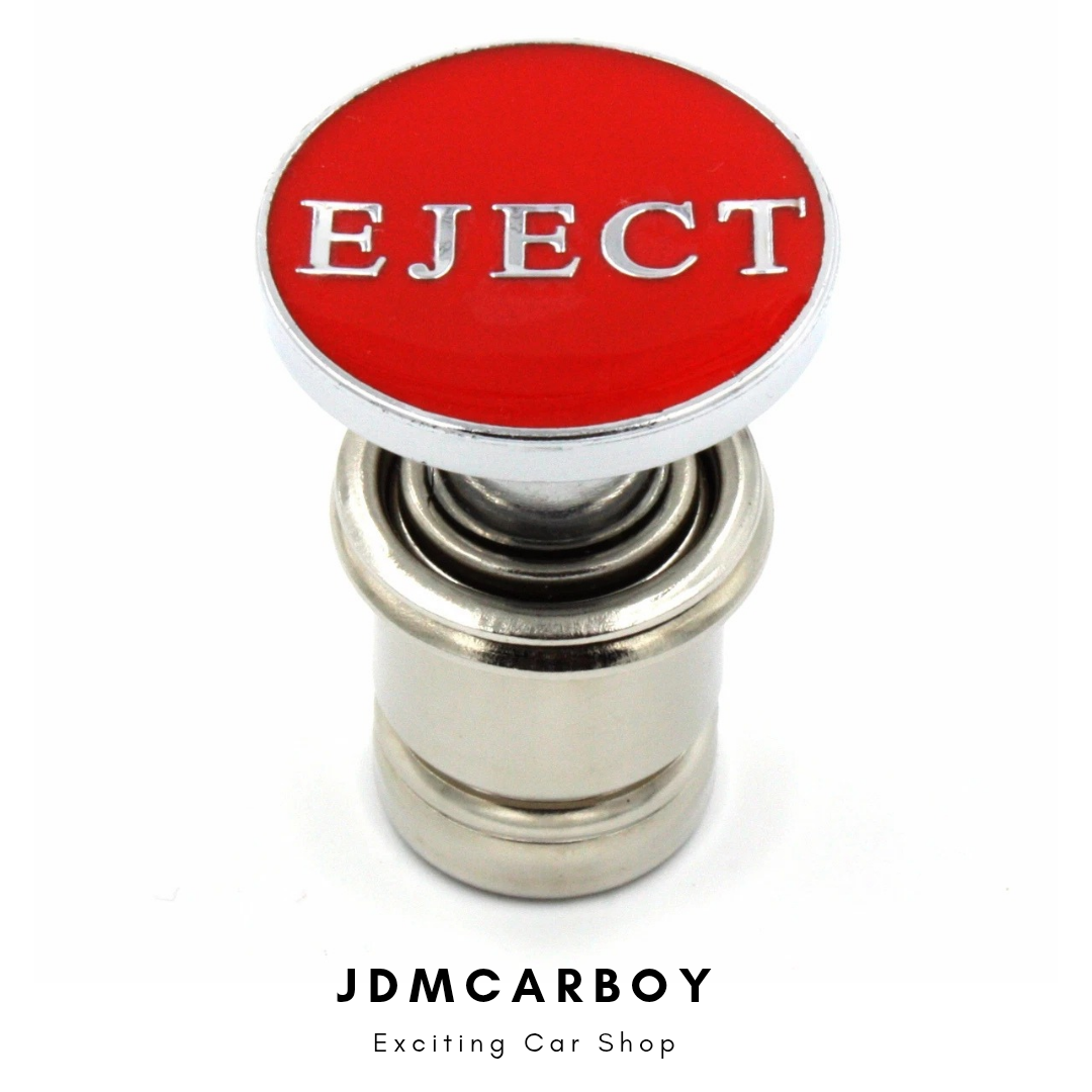 JDMCARBOY Universal Red Eject Seat Push Button Car Cigarette Lighter - 12V Accessory