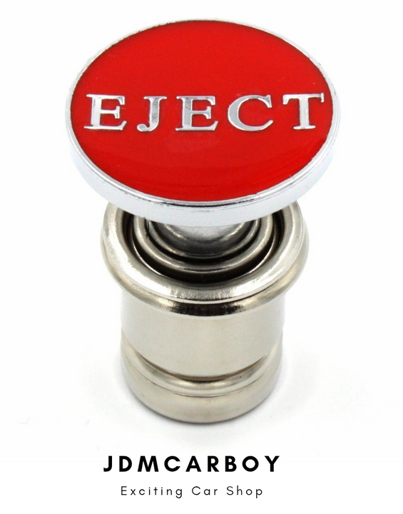JDMCARBOY Universal Red Eject Seat Push Button Car Cigarette Lighter - 12V Accessory