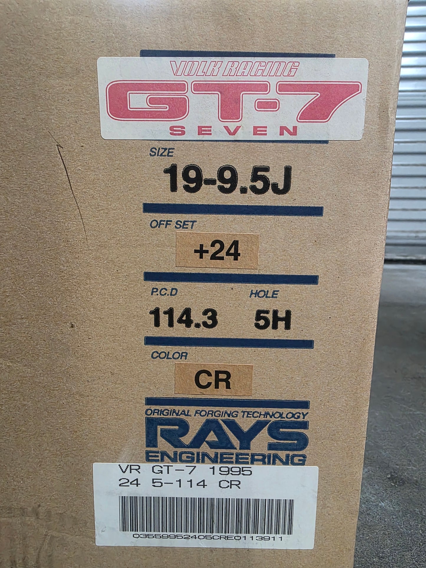 RAYS Volk Racing GT-7 
19x9.5+24 5x114.3, Brand New 1 Wheel Only! Tokyo Drift