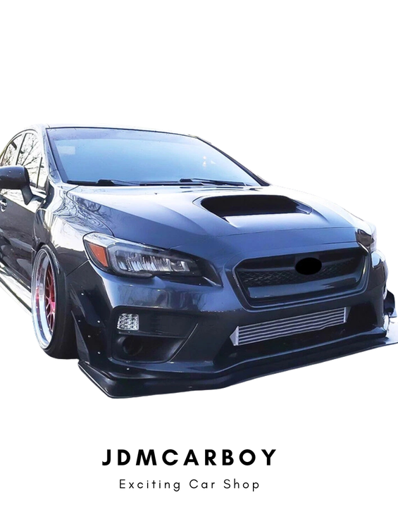 2015-2021 Subaru WRX & STI IKON V6 Style Front Bumper Lip Spoiler Unpainted PU