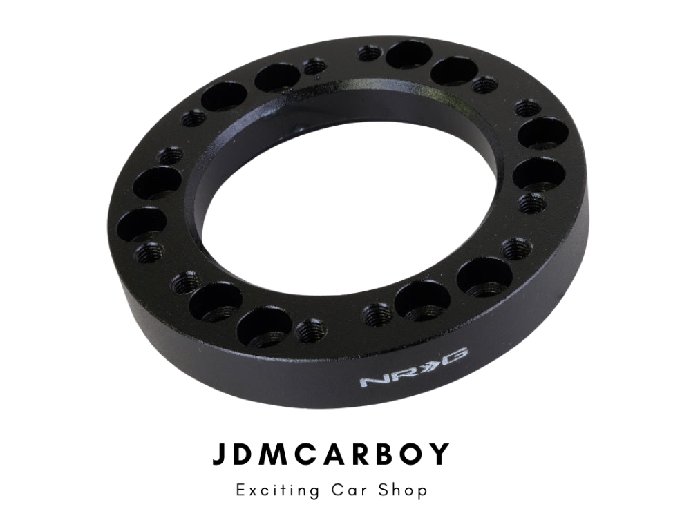 NRG 1/2" Steering Wheel Spacer Adapter Black - Quick Release Horn Clearance