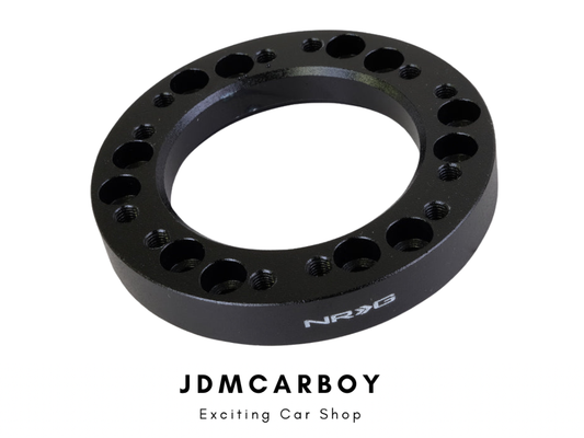 NRG 1/2" Steering Wheel Spacer Adapter Black - Quick Release Horn Clearance
