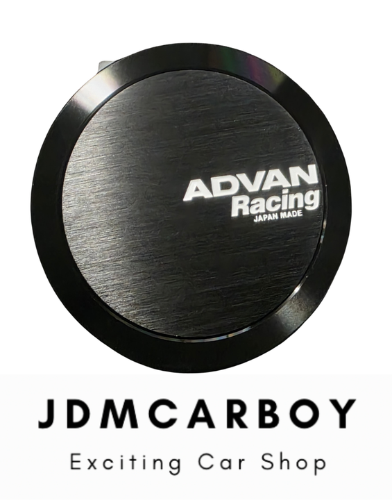 Advan Racing V0329 Full Flat Center Cap 73mm Black GT RS3 RC3 RS2 RG3
