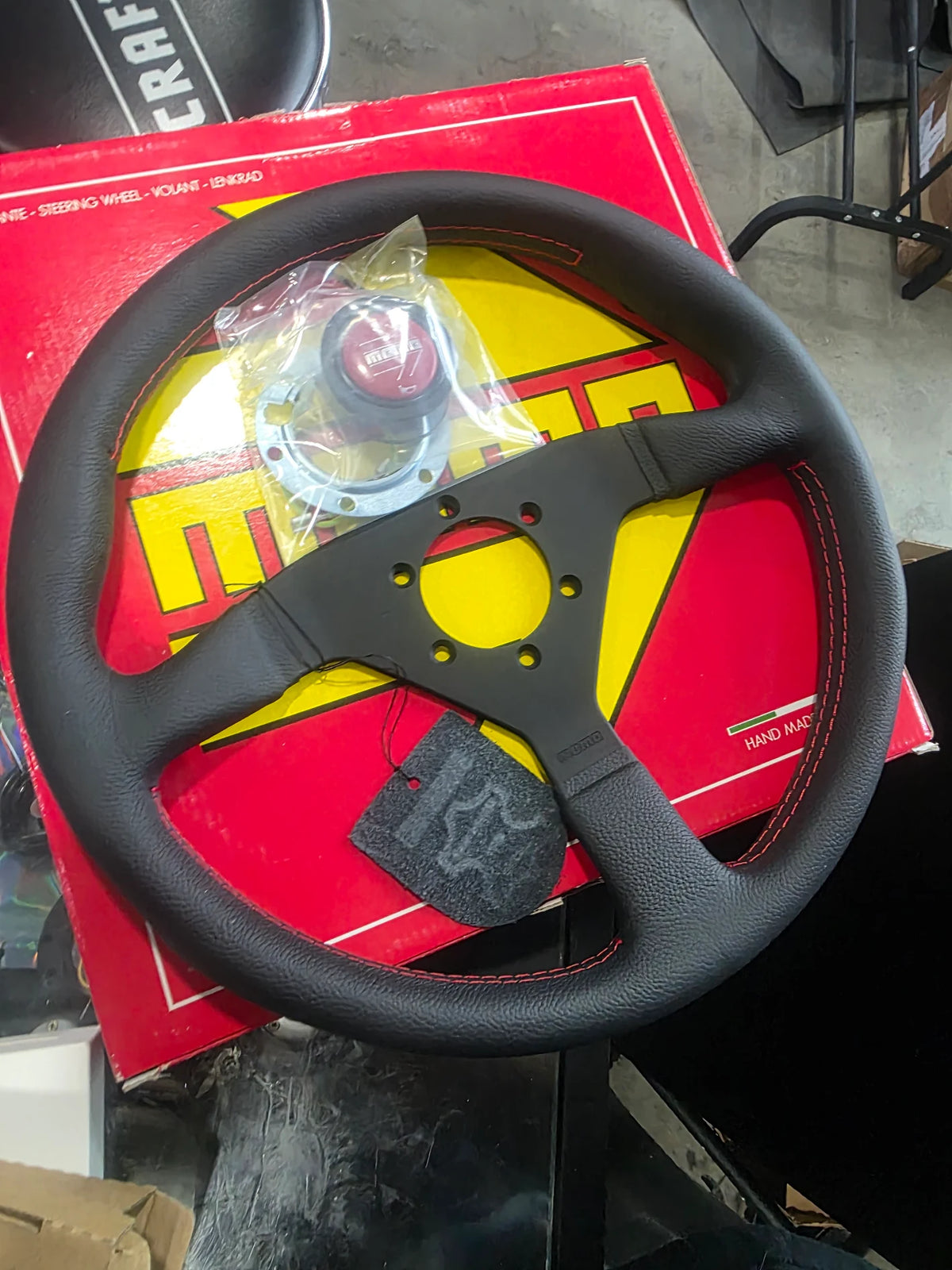 MOMO Montecarlo Steering Wheel 320mm / 350mm - Racing Leather Grip with Custom Colors | JDMCARBOY