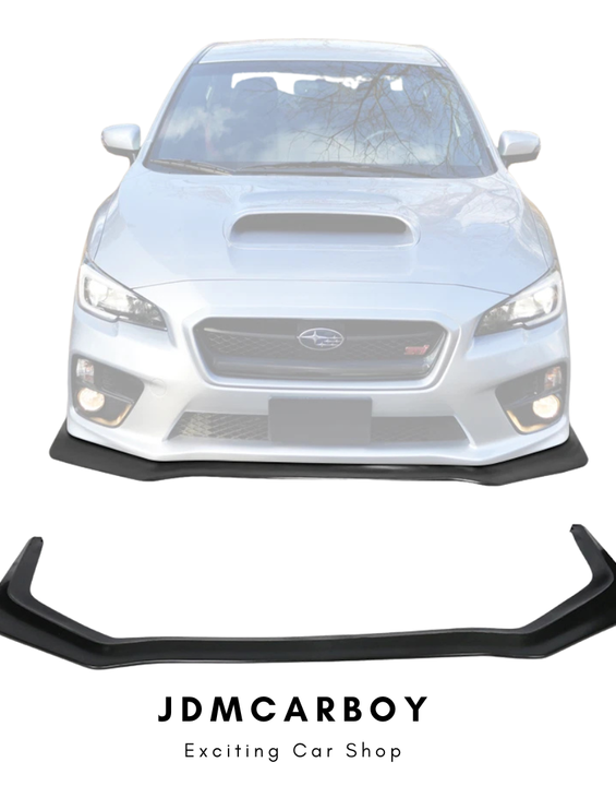 2015-2021 Subaru WRX & STI IKON V6 Style Front Bumper Lip Spoiler Unpainted PU