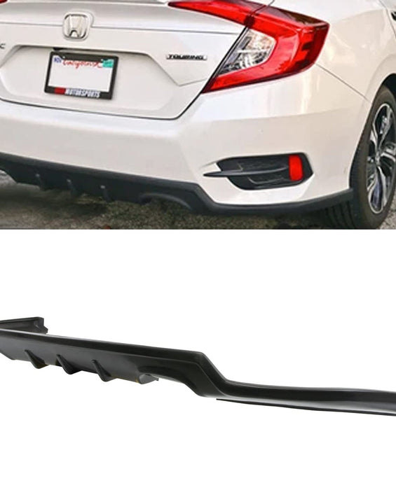 16-21 Honda Civic 4dr Polyurethane PU Rear Lip Diffuser