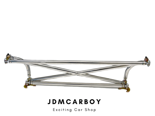 JDMCARBOY X-Bar Crossbar Chassis Brace - Nissan 240SX S13 | JDM Rear Tower Brace for Ultimate Handling