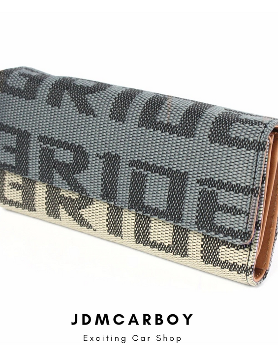 Bride Racing Women's Ladies Wallet Clutch Trifold Fabric Leather Bride Gradation