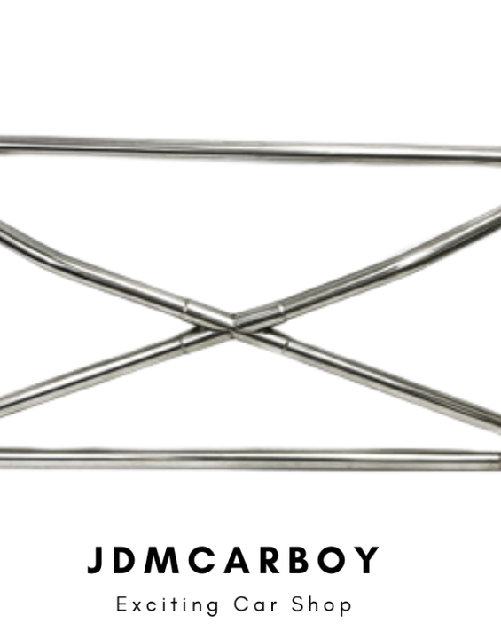 JDMCARBOY X-Bar Crossbar Chassis Brace 92-00 Honda Civic EG6 EK9 Integra DC2 | JDM Rear Tower Brace for Ultimate Handling